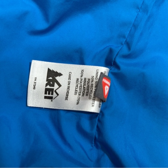 Women’s REI Orange Puffer Jacket Size S with Prima Loft - Picture 4 of 8